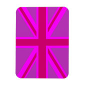 Fuchsia Union Jack Magneet (Verticaal)