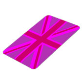 Fuchsia Union Jack Magneet (Linkerzijde)