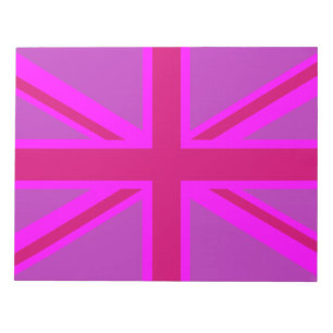 Fuchsia Union Jack Notitieblok