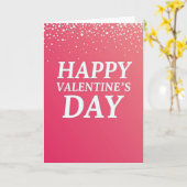 Fuchsia Valentine Glitter Texture Card Kaart (Gele Bloem)