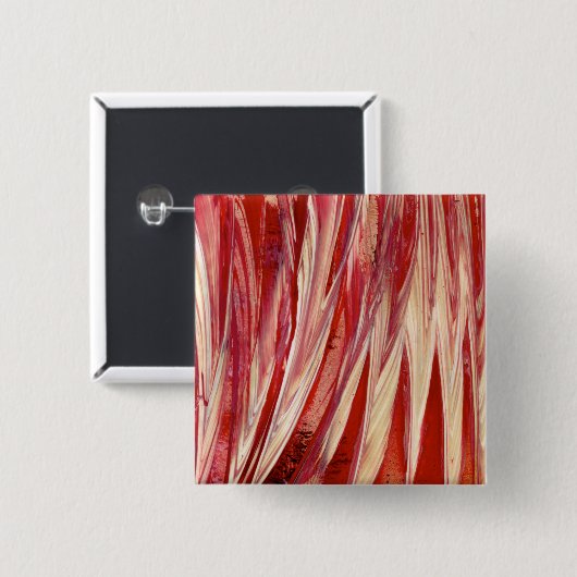 Fuchsia Veerzoom Vierkante Button 5,1 Cm (Voorkant /achterkant)