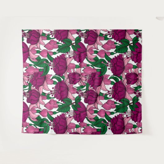 Fuchsia Wandkleed (Voorkant (horizontaal))