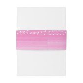 Fuchsia Watercolor Slingerlichten Uitnodigingen Wikkel (Achterkant Voorbeeld)