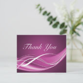 Fuchsia Wave Briefkaart Sjabloon (Staand voorkant)