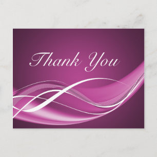 Fuchsia Wave Briefkaart Sjabloon