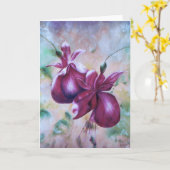 Fuchsia-Wenskaart Kaart (Gele Bloem)