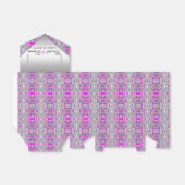 Fuchsia Zilveren Favor Doos Bedankdoosjes (Uitgevouwen)