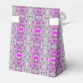 Fuchsia Zilveren Favor Doos Bedankdoosjes (Achterkant)