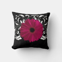 Fuchsia, zwart/wit Gerbera Daisy