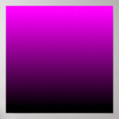 Fuchsia Zwarte Ombre Poster (Voorkant)