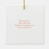 Fuchsiaflower Gooseberry (Ribes speciosum) Keramisch Ornament (Achterkant)