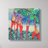 Fuchsiaflower kruisbessen uitgerekt canvas afdrukk afdruk (Voorkant)