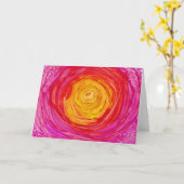 "Fuchsiakleurig Droom" - Al Groet van de Kaart (Gele Bloem)