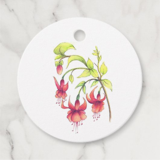 Fuchsias Bedankjes Labels (Voorkant)