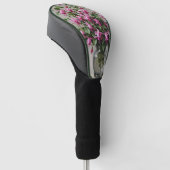 Fuchsias bloemen in vaas golfheadcover (Schuin)