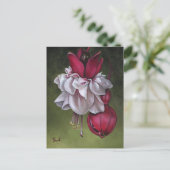 Fuchsias Briefkaart (Staand voorkant)