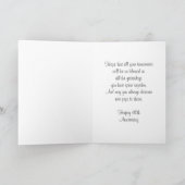 Fuchsias Personalized 40th Wedding Jubileum Kaart (Binnen)