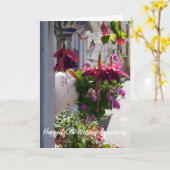 Fuchsias Personalized 60th Wedding Jubileum Kaart (Gele Bloem)