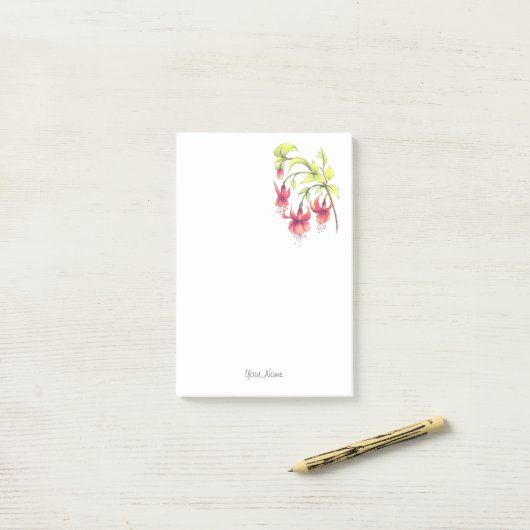 Fuchsias Post-it® Notes (Op bureau)