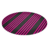 Fuchsie en houtskool met vijf strepen snijplank (Hoek)