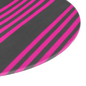 Fuchsie en houtskool met vijf strepen snijplank (Hoek)