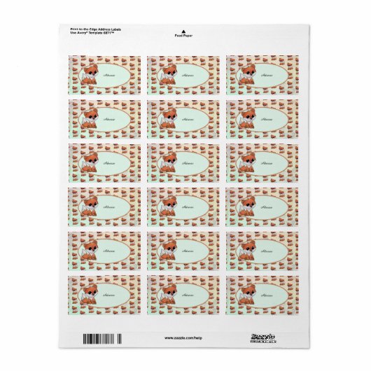 Füchslein Etiket (Full Sheet)