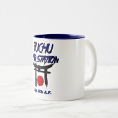 fuchu air station japan tweekleurige koffiemok (Voorkant rechts)