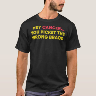 Fuck-Cancer-shirt-voor-Breast-Cancer-Bewustheid- P T-shirt