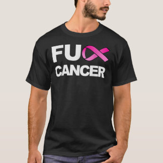 Fuck-Cancer-shirt-voor-Breast-Cancer-Bewustheid- P T-shirt