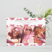 Fucshia Heart Best Friends Photo Happy Valentine's (Staand voorkant)