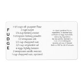 Fudge Labels (Voorkant)