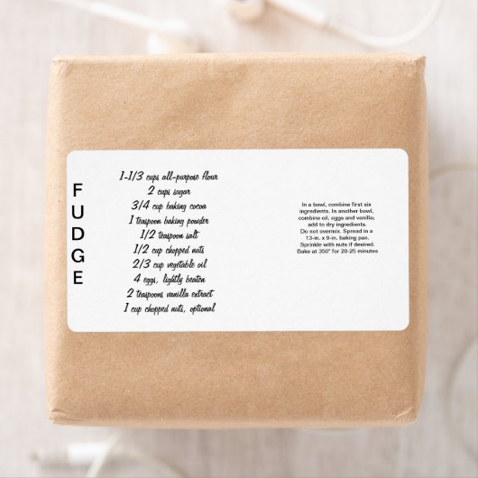 Fudge Labels (Insitu)