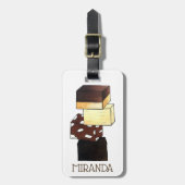 Fudge Stack Confection Snoep Sweets Bagagelabel (Voorkant verticaal)