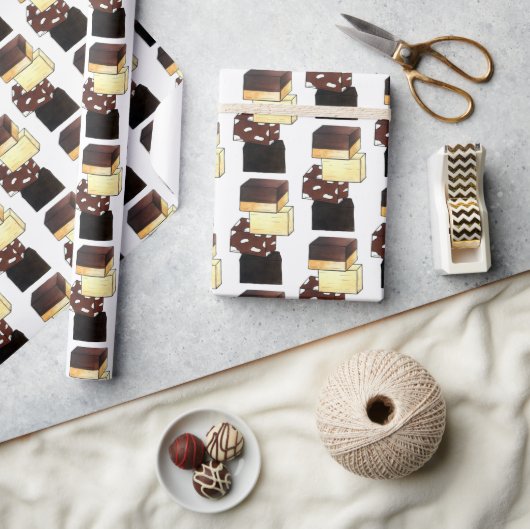 Fudge Stack Confection Snoep Sweets Cadeaupapier (Crafts)