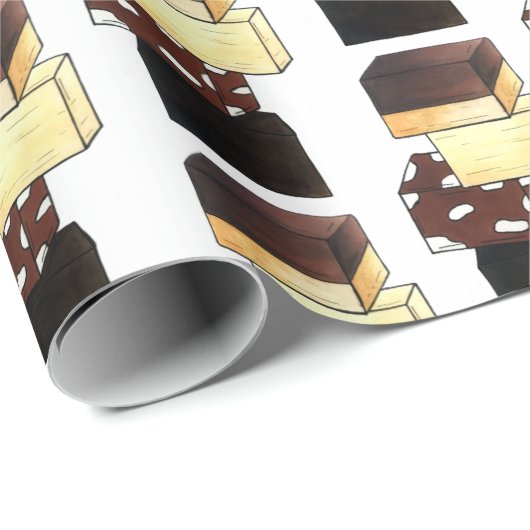 Fudge Stack Confection Snoep Sweets Cadeaupapier (Rol Hoek)