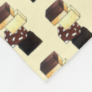 Fudge Stack Confection Snoep Sweets Fleece Deken