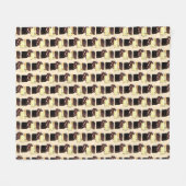 Fudge Stack Confection Snoep Sweets Fleece Deken (Voorkant (Horizontaal))
