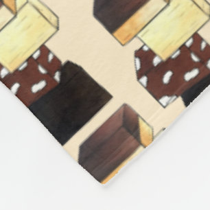 Fudge Stack Confection Snoep Sweets Fleece Deken