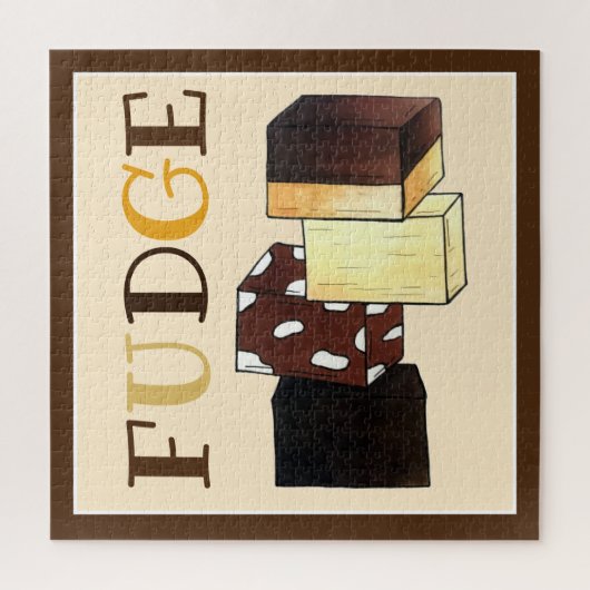 Fudge Stack Confection Snoep Sweets Legpuzzel (Verticaal)