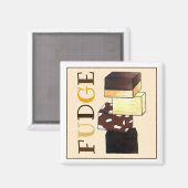 Fudge Stack Confection Snoep Sweets Magneet (Voorkant / Achterkant)