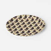 Fudge Stack Confection Snoep Sweets Papieren Bordje (Gekanteld)