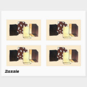 Fudge Stack Confection Snoep Sweets Rechthoekige Sticker (Vel)