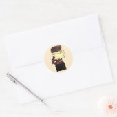 Fudge Stack Confection Snoep Sweets Ronde Sticker (Envelop)