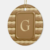 Fudge Striped Shortbrood Cookies Keramisch Ornament (Links)