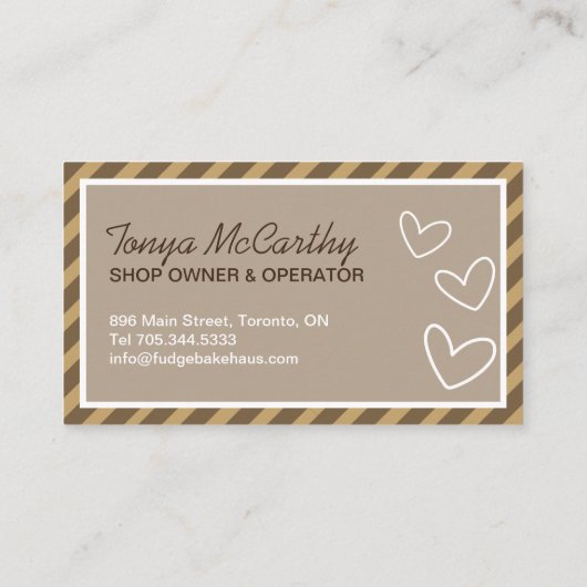 Fudge Visitekaartjes (Achterkant)