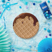 Fudge Waffle Cone Papieren Bordje (Feest)
