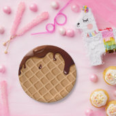 Fudge Waffle Cone Papieren Bordje (Feest)