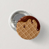 Fudge Waffle Cone Ronde Button 3,2 Cm (Voorkant /achterkant)