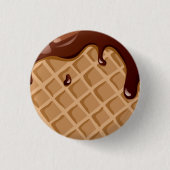 Fudge Waffle Cone Ronde Button 3,2 Cm (Voorkant)