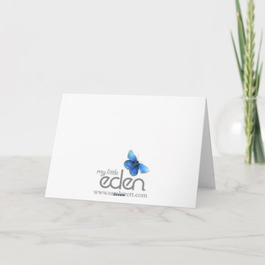 Fudging Vaderdag of papa's Verjaardag paarse kaart (Achterkant)